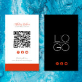 Facebook YouTube Social Media QR Code installeren Visitekaartje