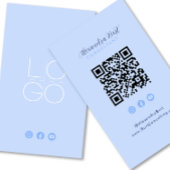 Facebook YouTube Social Media QR Code installeren Visitekaartje