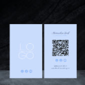 Facebook YouTube Social Media QR Code installeren Visitekaartje