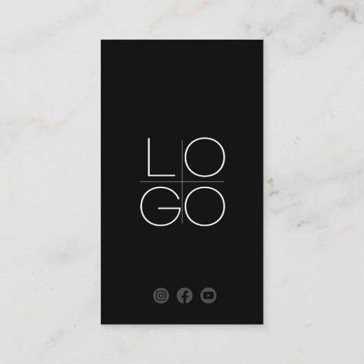 Facebook YouTube Social Media QR Code installeren Visitekaartje (Achterkant)