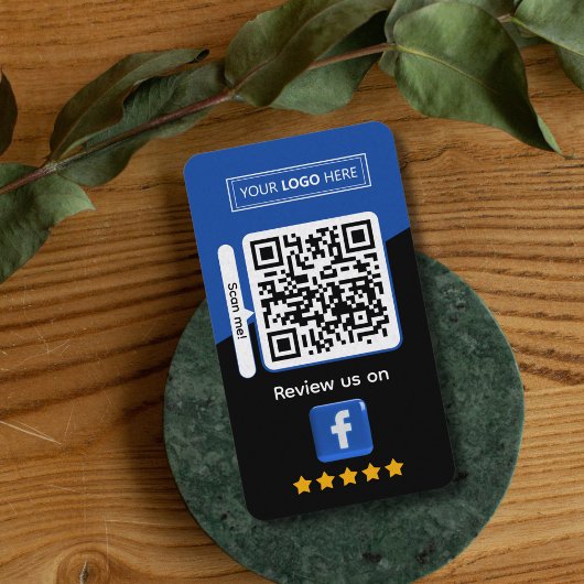 Facebook Zakelijke beoordeling met QR-code Visitekaartje