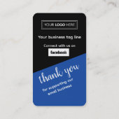 Facebook Zakelijke beoordeling met QR-code Visitekaartje (Achterkant)