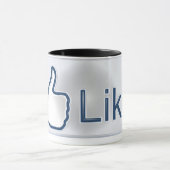 Facebook Zoals Button Mok (Midden)