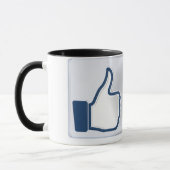 Facebook Zoals Button Mok (Links)