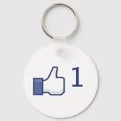 facebook zoals knop sleutelhanger (Voorkant)