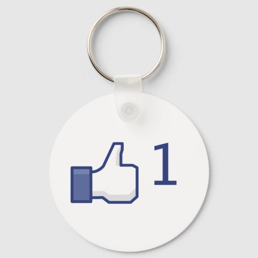 facebook zoals knop sleutelhanger (Voorkant)