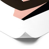 Faceless Afro-Amerikaanse Vrouw Werken Wall Art Poster (Hoek)