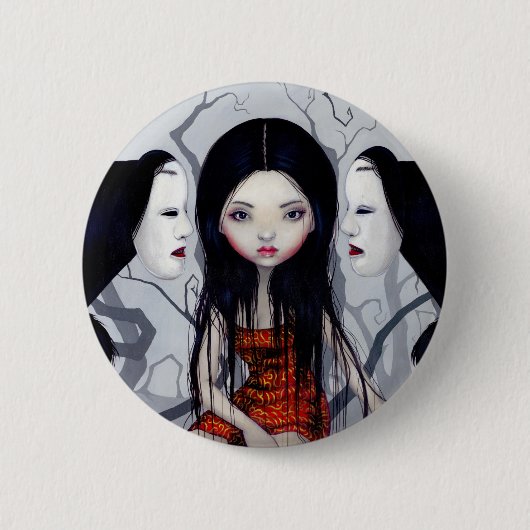 "Faceless Ghosts"-Button Ronde Button 5,7 Cm (Voorkant)