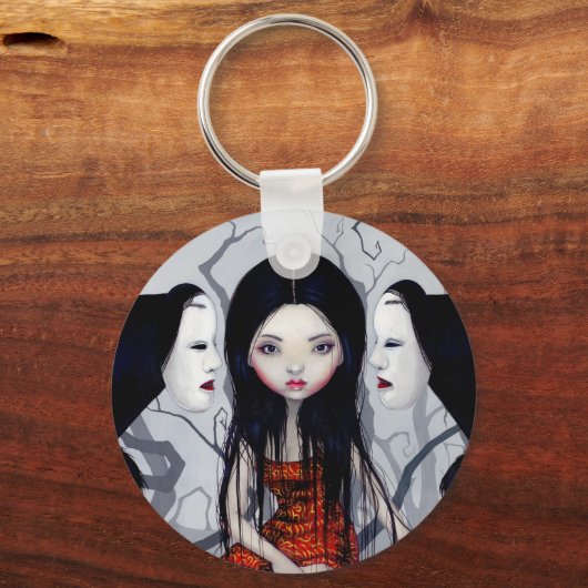 "Faceless Ghosts"-Sleutelhanger Sleutelhanger (Voorkant)