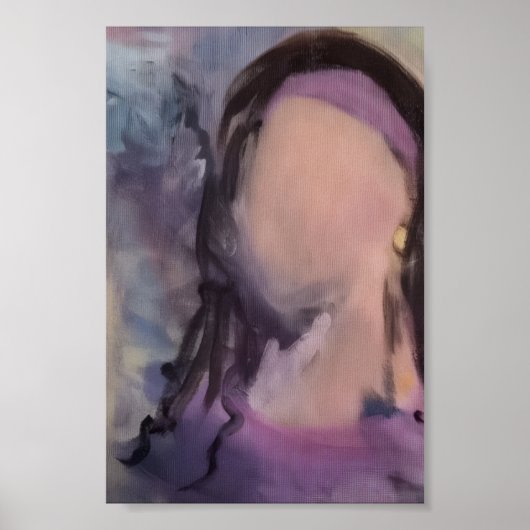 Faceless Girl Painting  Poster (Voorkant)