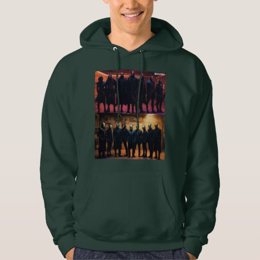 Faceless Suits: Horror Entity Group Portrait Hoodie (Voorkant)
