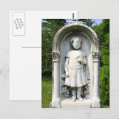 Faceloos onder de velden van het dode briefkaart (Voorkant / Achterkant)