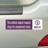 Faceloze frequente voorraden bumpersticker (Op auto)