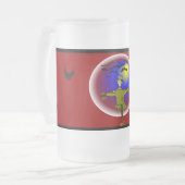 Faceloze ruggengraat - matglas bierpul (Voorkant links)