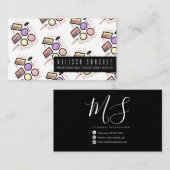 Facepainter die de kunstenaar van de kinderverlamm visitekaartje (Voorkant / Achterkant)