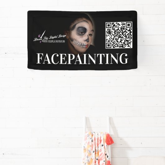 Facepainting Banner voor Verjaardag Evenementen Bu (Insitu)