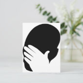 Facepalm-meme Briefkaart (Staand voorkant)