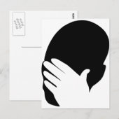 Facepalm-meme Briefkaart (Voorkant / Achterkant)