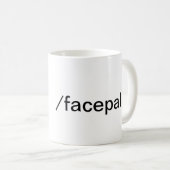 Facepalm Mok (Voorkant rechts)