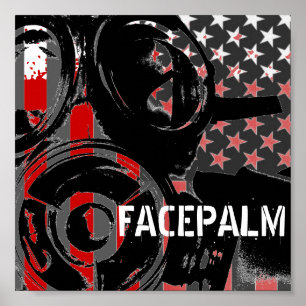 FACEPALM Originele Art Print