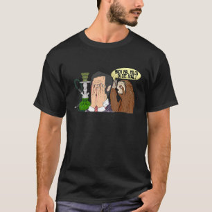 Facepalm Sloth Shisha Roken Mannen Vrouwen T-shirt