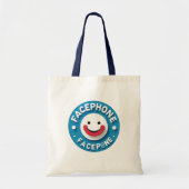 Facephone Smiley Canvas tas (Voorkant)