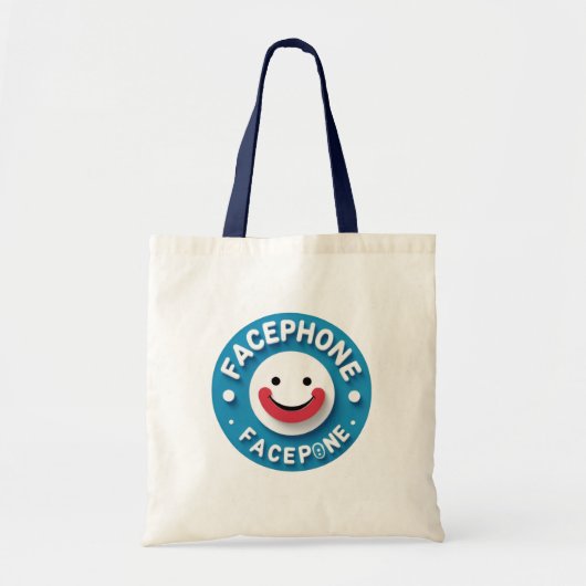 Facephone Smiley Canvas tas (Voorkant)