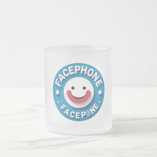 Facephone Smiley-Mok Matglas Koffiemok (Center)