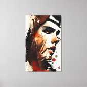 Faces - 001 canvas afdruk (Voorkant)
