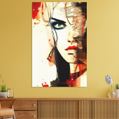 Faces - 002 canvas afdruk (Insitu (Woonkamer))