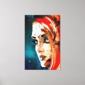 Faces - 003 canvas afdruk (Voorkant)