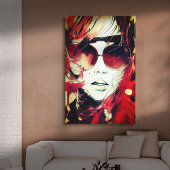 Faces - 004 canvas afdruk