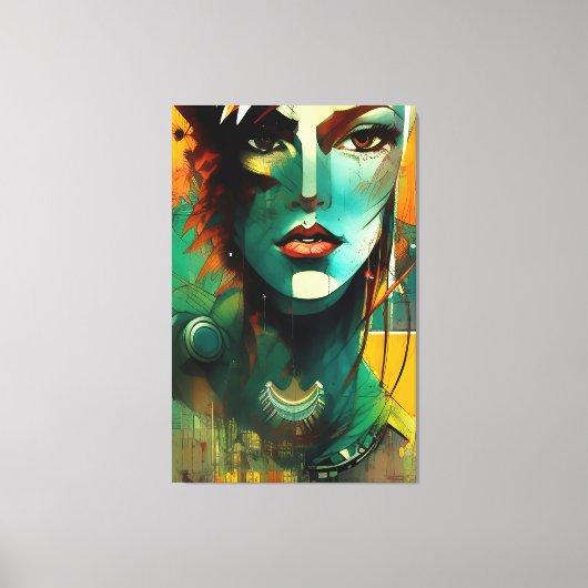 Faces - 005 canvas afdruk (Voorkant)