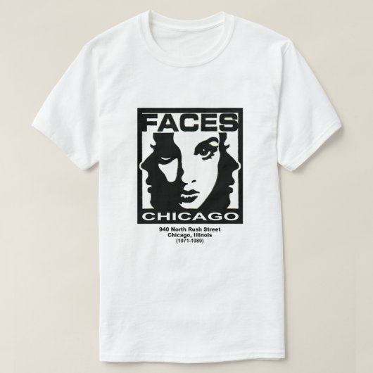 Faces, Chicago, Illinois T-shirt (Design voorkant)