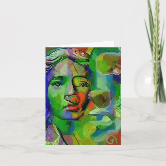 Faces computer art Mark Westerfield, card   Kaart (Voorkant)