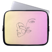 Faces Electronics Bag Laptop Sleeve (Voorkant)
