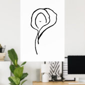 "Faces" JTG Art Poster (Thuiskantoor)