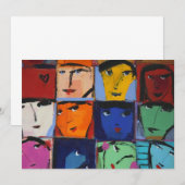 Faces Uitnodiging (Voorkant / Achterkant)