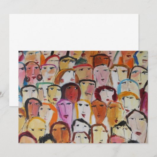 Faces Uitnodiging (Voorkant / Achterkant)