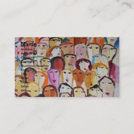 Faces Visitekaartje (Voorkant)