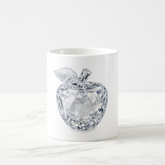 Faceted Crystal Apple Mug Koffiemok (Center)