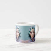 Faceted Sand Art Woman Espresso Kop (Voorkant rechts)