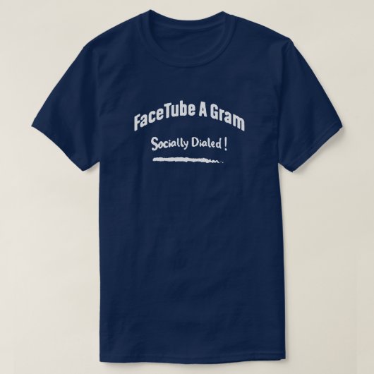 FaceTube A Gram (sociaal verduisterd!) T-shirt (Design voorkant)