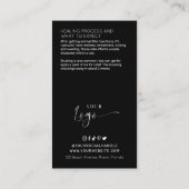 Facial Filler Minimale Elegante Logo Nazorggids Visitekaartje (Achterkant)