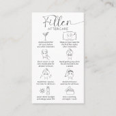 Facial Filler Minimale Elegante Logo Nazorggids Visitekaartje (Voorkant)