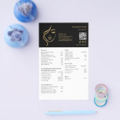 FACIAL TREATMENTS Beauty Salon flyer (Enkel)