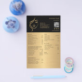 FACIAL TREATMENTS Beauty Salon flyer (Enkel)