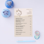 FACIAL TREATMENTS Beauty Salon flyer (Enkel)