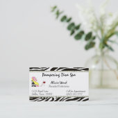 Facialist/estheticien Diva visitekaartjes (Staand voorkant)