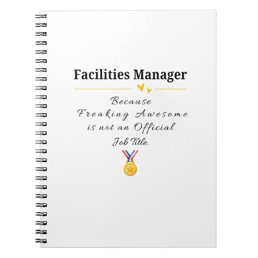 Faciliteitenbeheer Notitieboek (Voorkant)